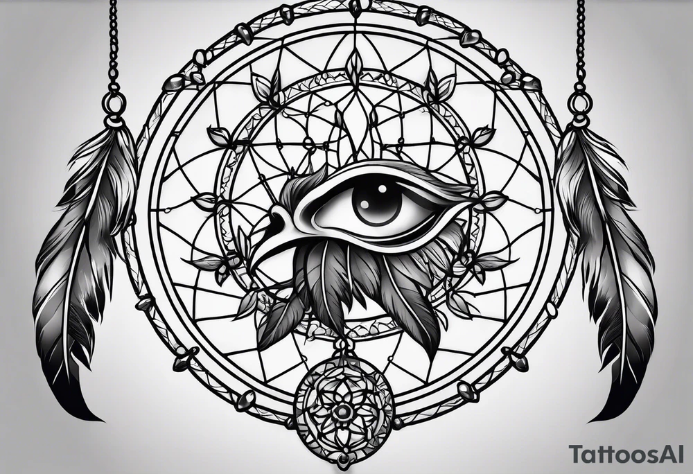 evil Dream catcher tattoo idea