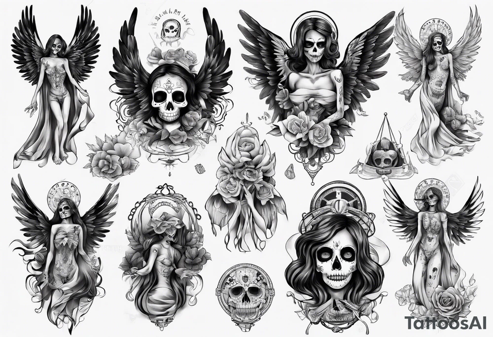 ANGEL DE LA MUERTE tattoo idea