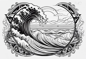 Stoicism up and birth and then surf the bottom tattoo idea
