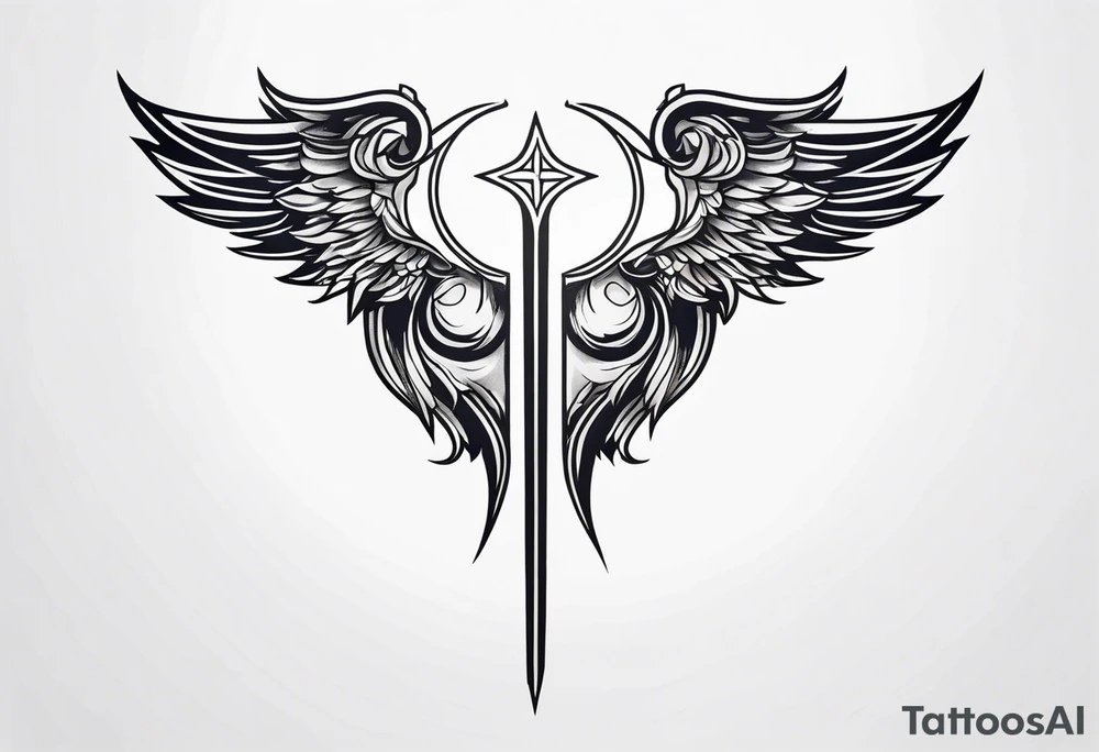 Valkyrie wings tattoo idea