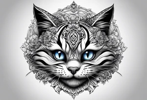 Cheshire cat tattoo idea