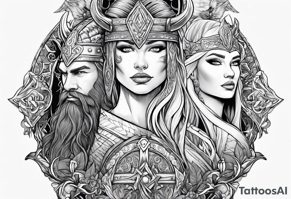 Kendra and Bubba, Viking Norse mythology, love tattoo idea