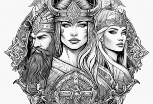 Kendra and Bubba, Viking Norse mythology, love tattoo idea