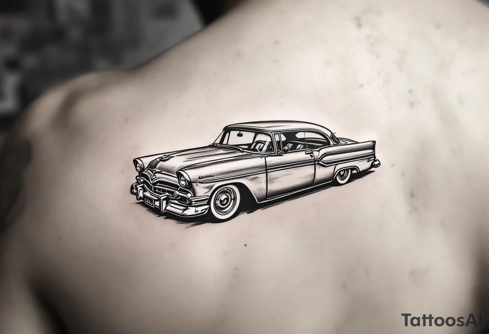 1956 Plymouth Belvedere tattoo idea