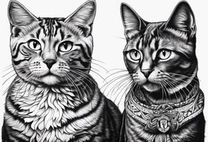 Manchester United, two cats, God, edm tattoo idea