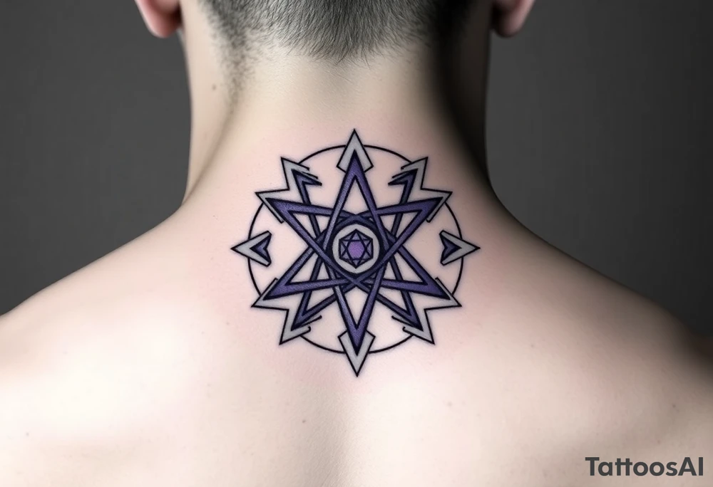 3D merkaba symbol colored light purple 
More options tattoo idea