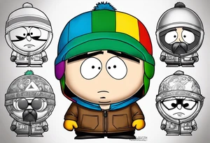 South Park tattoo of one of the characters tattoo idea