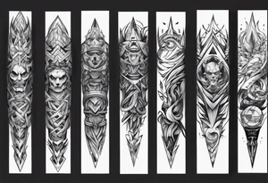 full arm. Very masculine tattoo idea