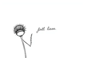 thistle minimalist fin line for hand with message tattoo idea