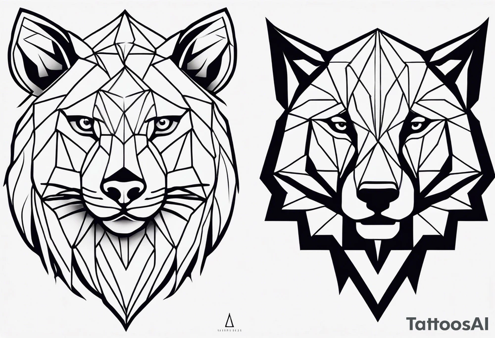 What animal symbolizes pain tattoo idea