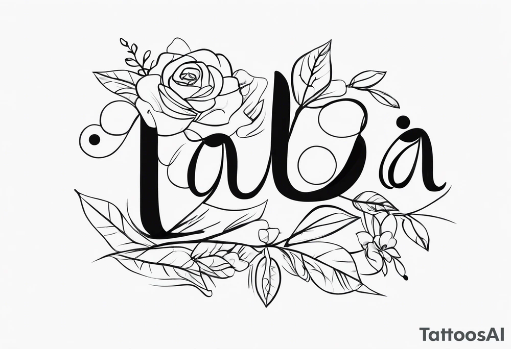 My daughter's name, Lia Denise tattoo idea