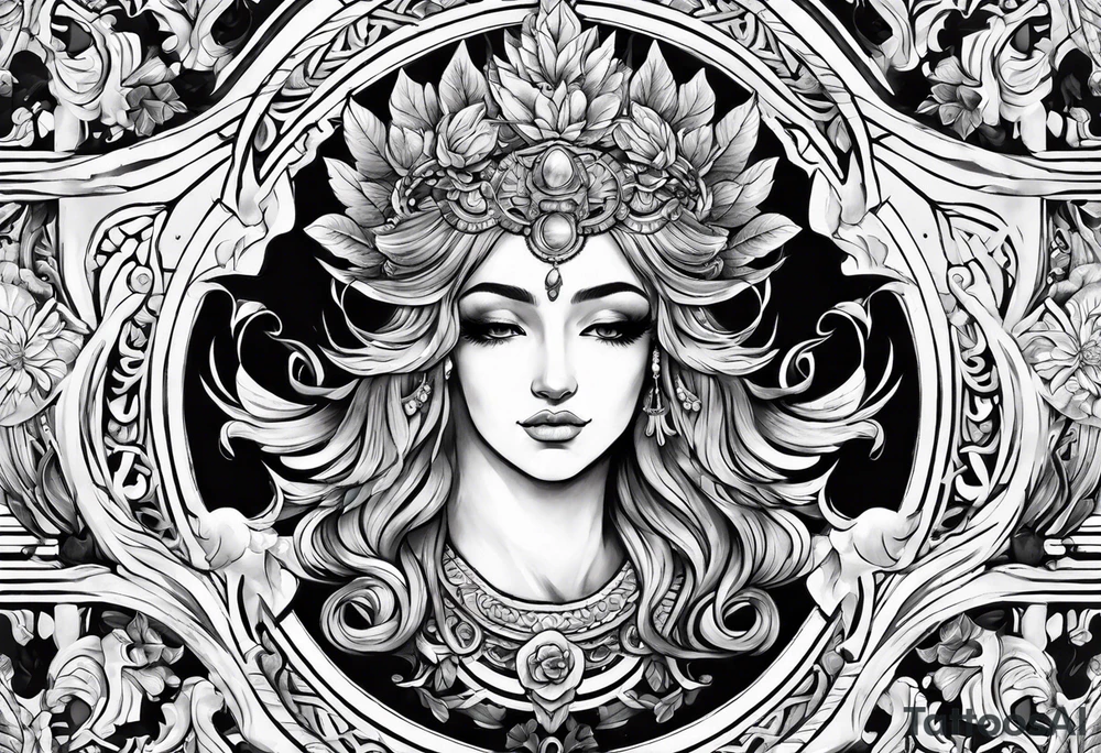 greek mythology arm sleeve tattoo idea