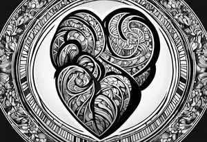 Brain, heart, love, abstract, symbolism, perseverance, heart break makes you strong, worth it, pain makes you stronger, strength tattoo idea