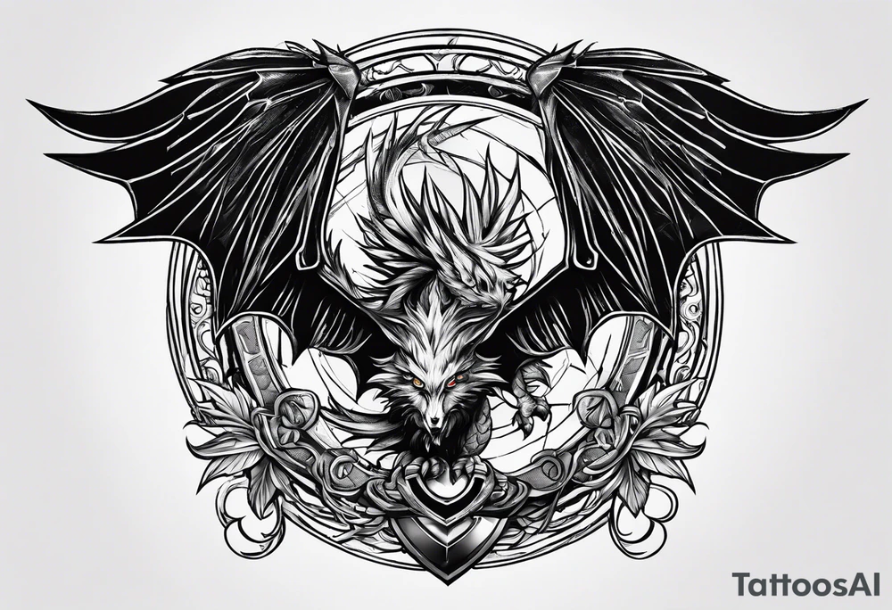 Want the words “that get back a mf” with a picture of Draco tattoo idea