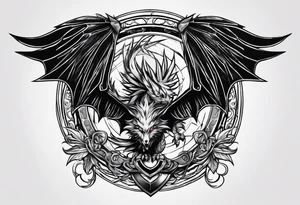 Want the words “that get back a mf” with a picture of Draco tattoo idea