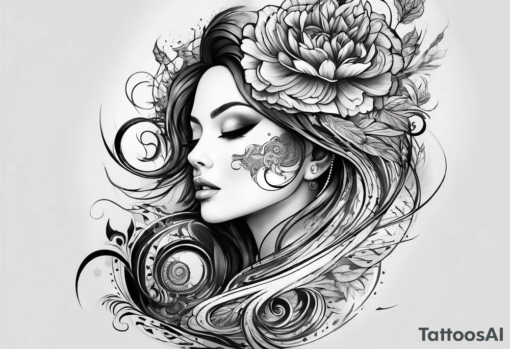 spiral tattoo idea