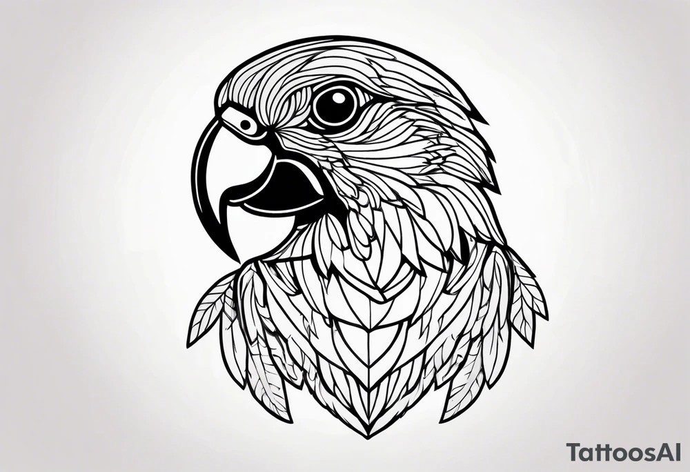 parrot tattoo idea