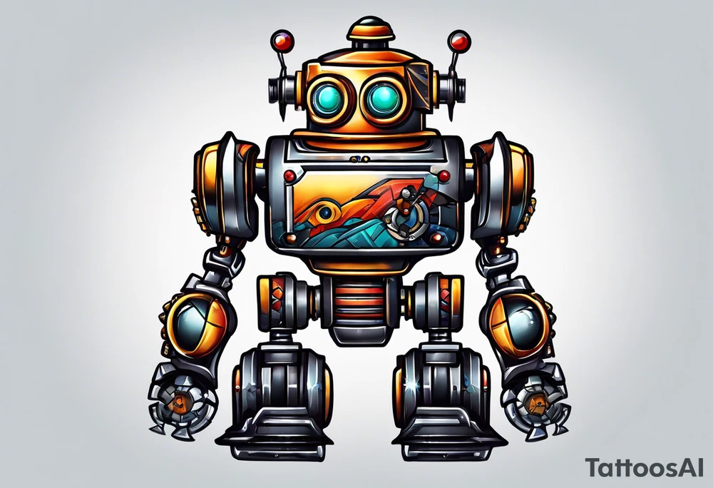 Robot tattoo idea