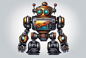 Robot tattoo idea