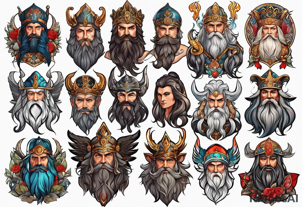 Norwegian gods tattoo idea