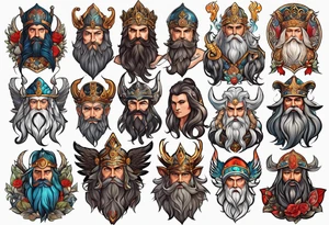 Norwegian gods tattoo idea