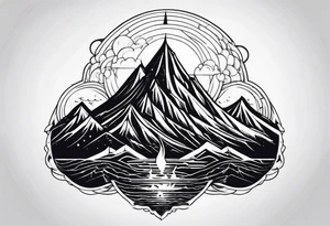 Volcan feu lave tattoo idea