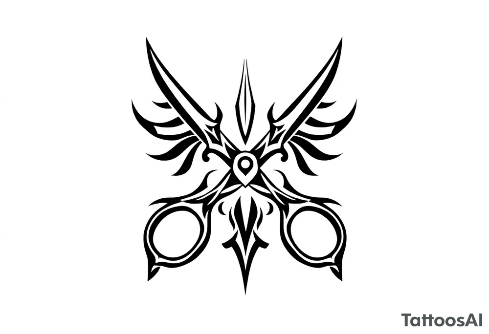 Scissors tattoo idea