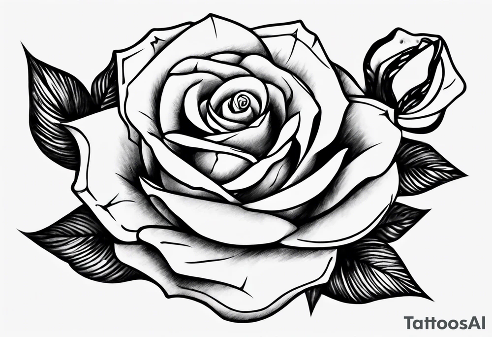 Rose hand tattoo tattoo idea