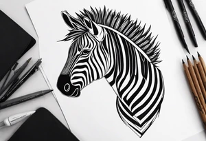 ZEBRA HEAD tattoo idea