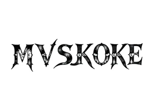 The word “MVSKOKE” shaded with Native American print tattoo idea
