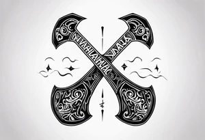 Valhalla axe tattoo idea