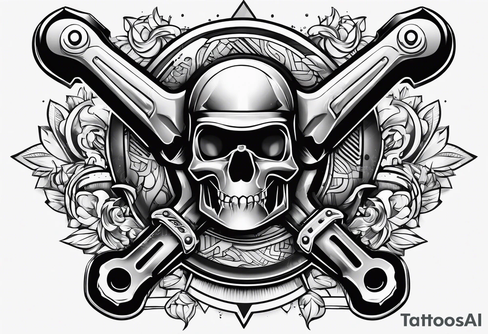 wrench and ratchet tattoo idea