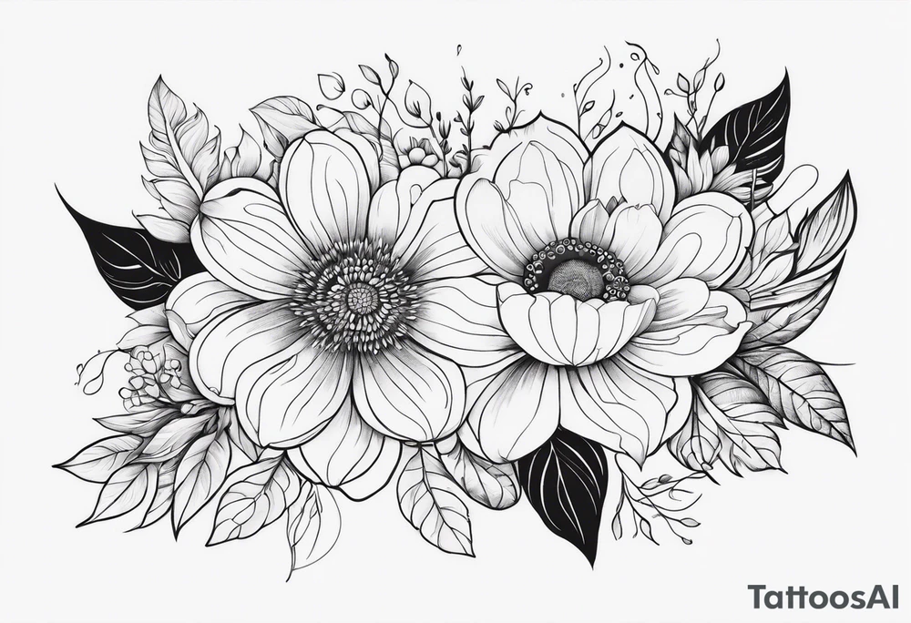 Eu quero uma tatuagem estilo suminagashi, com flores, uma coisa bem fluida tattoo idea