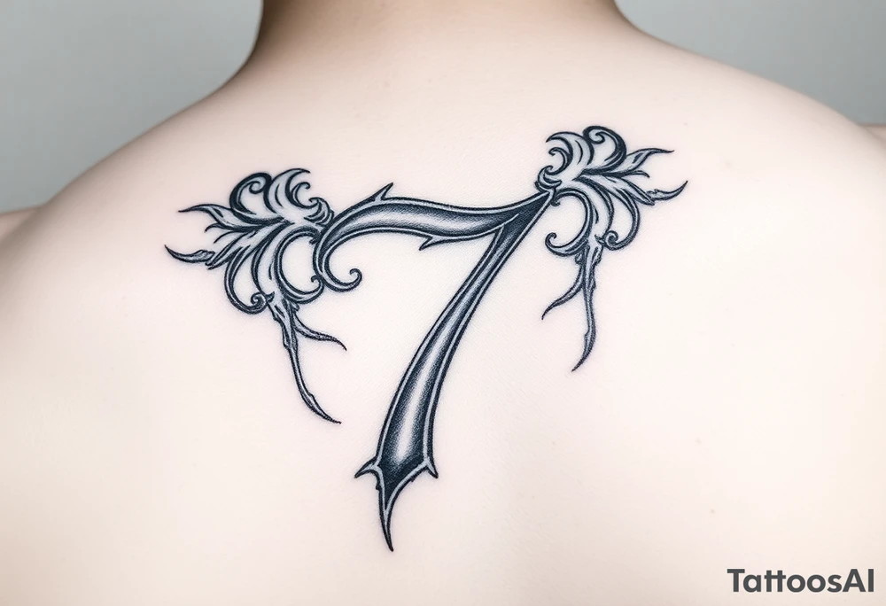 Number 7 tattoo idea