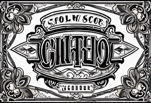 Leather Tooled Western Tattoo tattoo idea