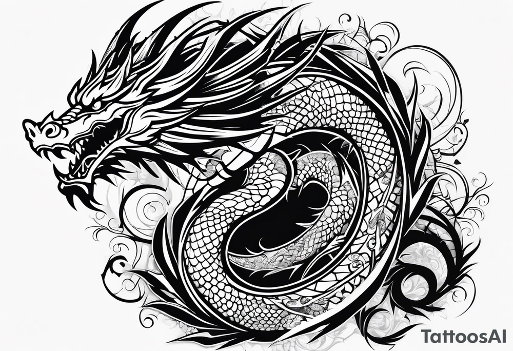 Dragon tattoo idea