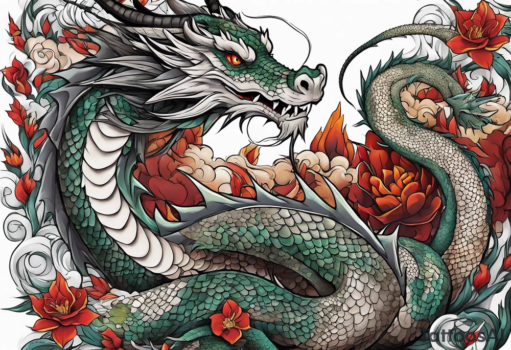 Dragon tattoo idea