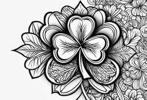 Four leaf clover tattoo idea