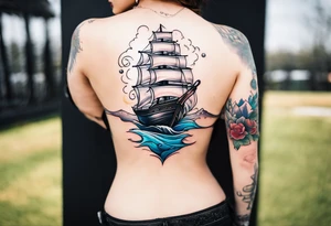 a tattoo that matches the lyrics of to build a boat tattoo idea