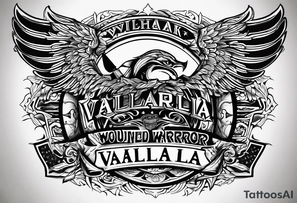 Wounded warrior valhalla tattoo idea
