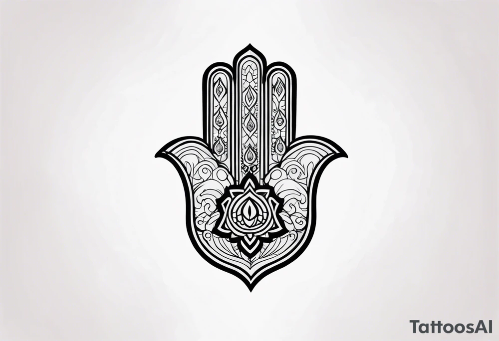 hamsa tattoo idea