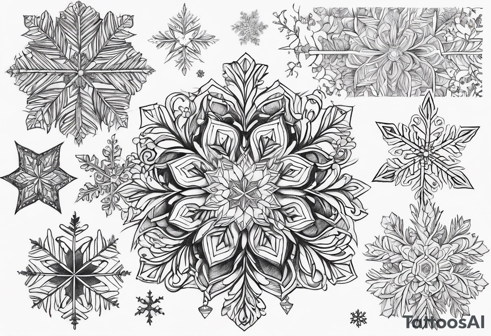 Snowflakes, small tattoo idea