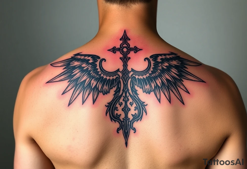 representing equilibrium or balance. color could be black and red or only black tattoo idea