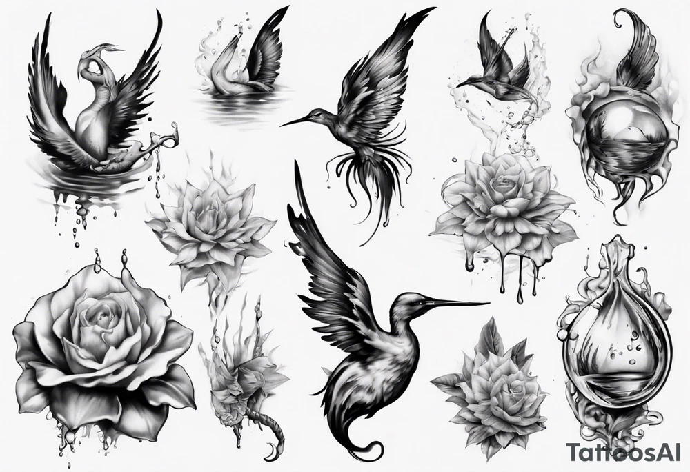 Wasser Nymphe tattoo idea