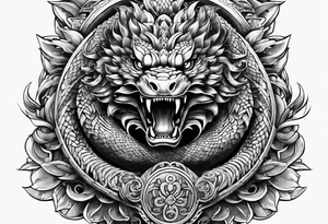 quetzalcoatl snake sleeve tattoo idea