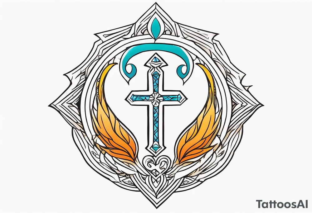 strength, pisces, water, phoenix, small, nuanced, positive, ankh tattoo idea strength, pisces, water, phoenix, small, nuanced, positive, ankh tattoo idea