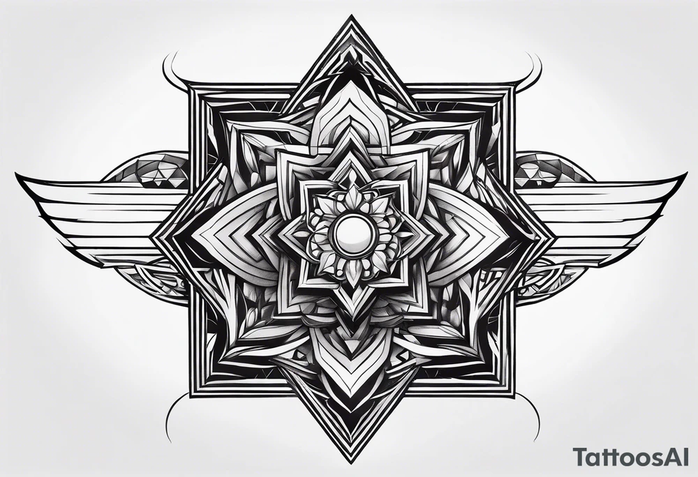 Tesseract tattoo idea