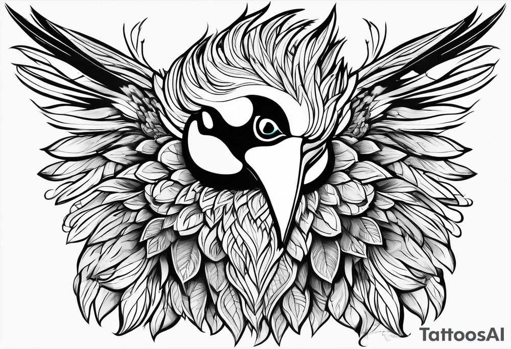 Turaco bird tattoo idea