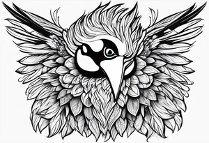 Turaco bird tattoo idea