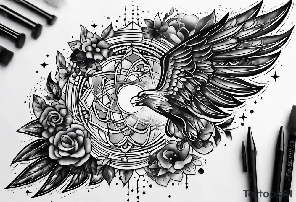 Galaxy shoulder tattoo tattoo idea